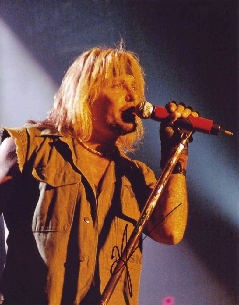 Vince Neil In-Person AUTHENTIC Autographed Photo Poster painting SHA #48305