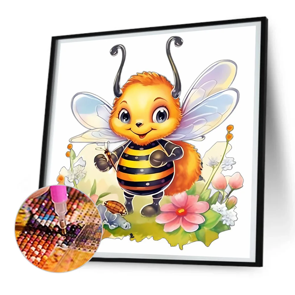 Full Round Diamond Painting 30*30cm - Bee
