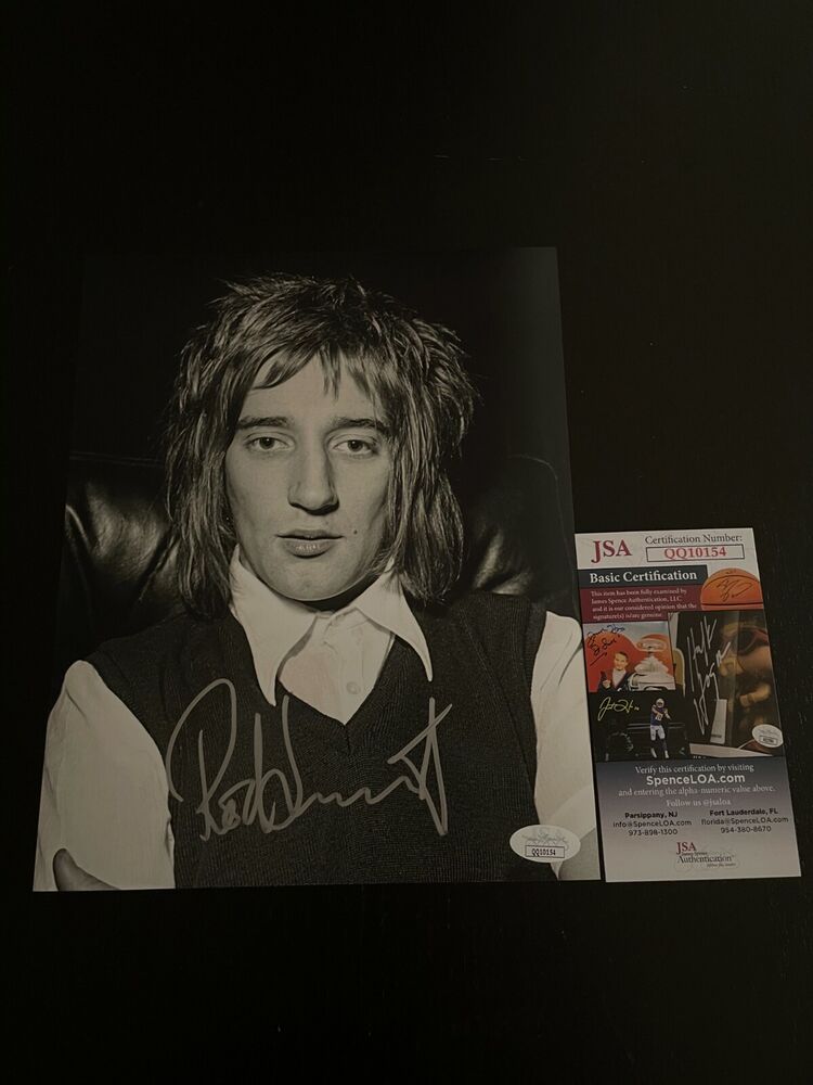 ROD STEWART SIGNED 8X10 Photo Poster painting  AUTOGRAPHED MUSIC LEGNED