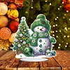 DIY Winter Snowman Diamond Painting Ornaments（Single Sided)