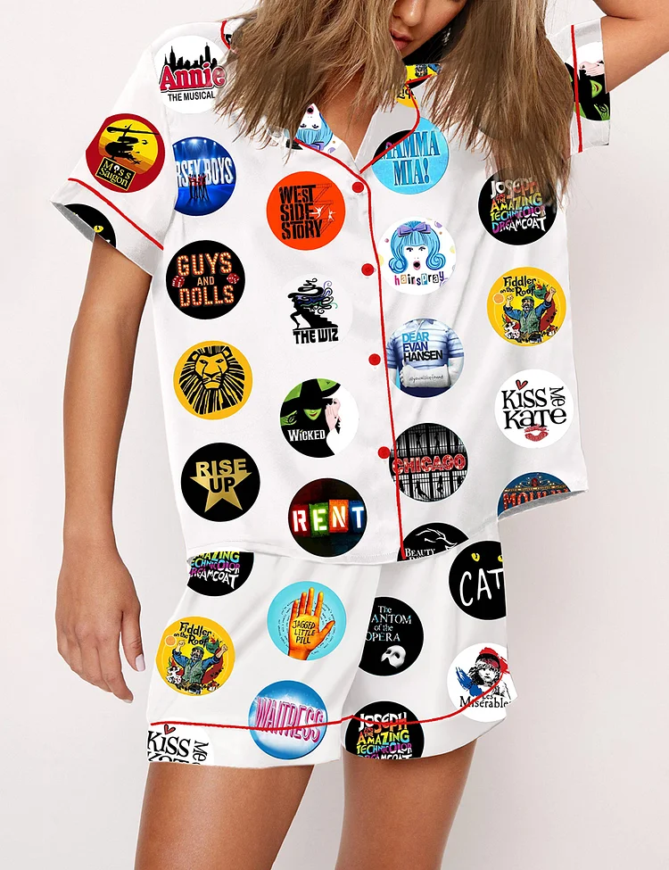 Women's The Musical Inspired Tour Print Pajama Set