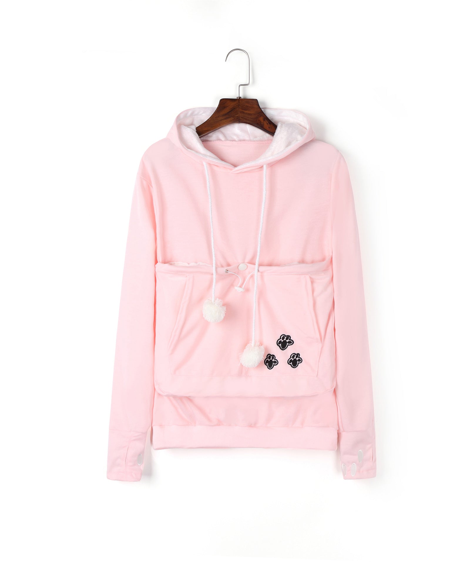 Womens Hoodies Pet Holder Cat Dog Kangaroo Pouch Carriers Pullover