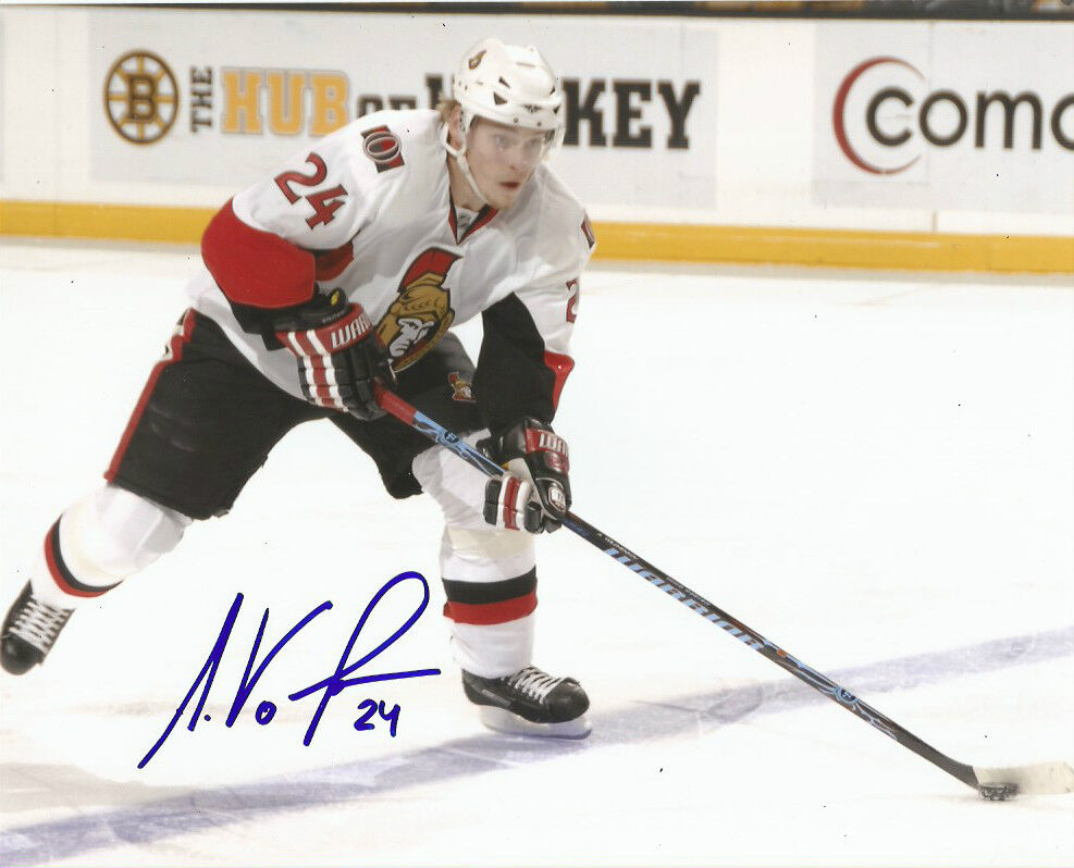 Ottawa Senators Anton Volchenkov Signed Autographed 8x10 NHL Photo Poster painting COA F