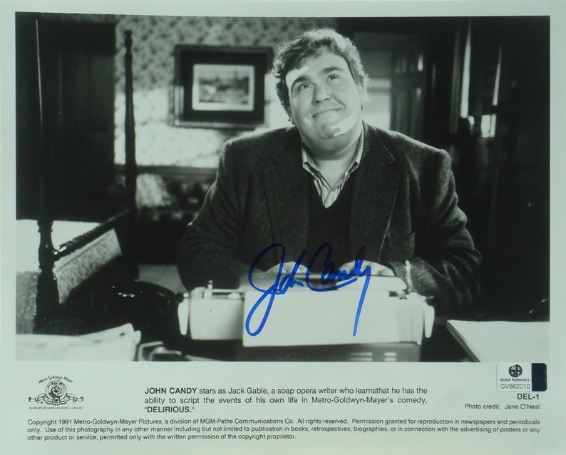 JOHN CANDY SIGNED Autographed Photo Poster painting Canadian Bacon Going Berserk Summer Rentals Volunteers Only The Lonely Spaceballs wcoa