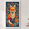 (Big Size)Fox - 14CT Stamped Cross Stitch - 40*70cm - Animal