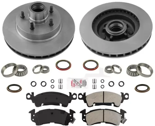 Dronehint AmeriBRAKES Metallic Pads & Disc Brake Rotors For 1975-1992 Chevrolet G10 Van (For: GMC) Parts