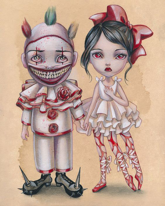

Horror and Doll - Round Drill Diamond Painting - 30*40CM, 501 Original