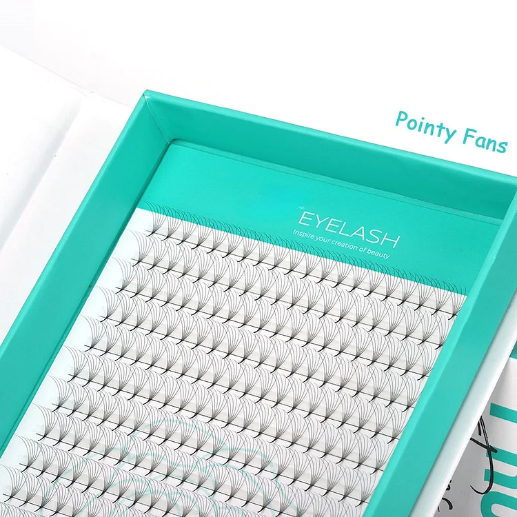 Pointy Sharp Base Premade Volume Fan Lashes 3D 4D 5D 6D 14D Narrow Fan Eyelash Extensions 8&ndash;16mm Mix Length