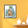 (Multi Style)Cabin-Partial Embroidery 2 Strands 14CT Stamped Cross Stitch-22*22CM