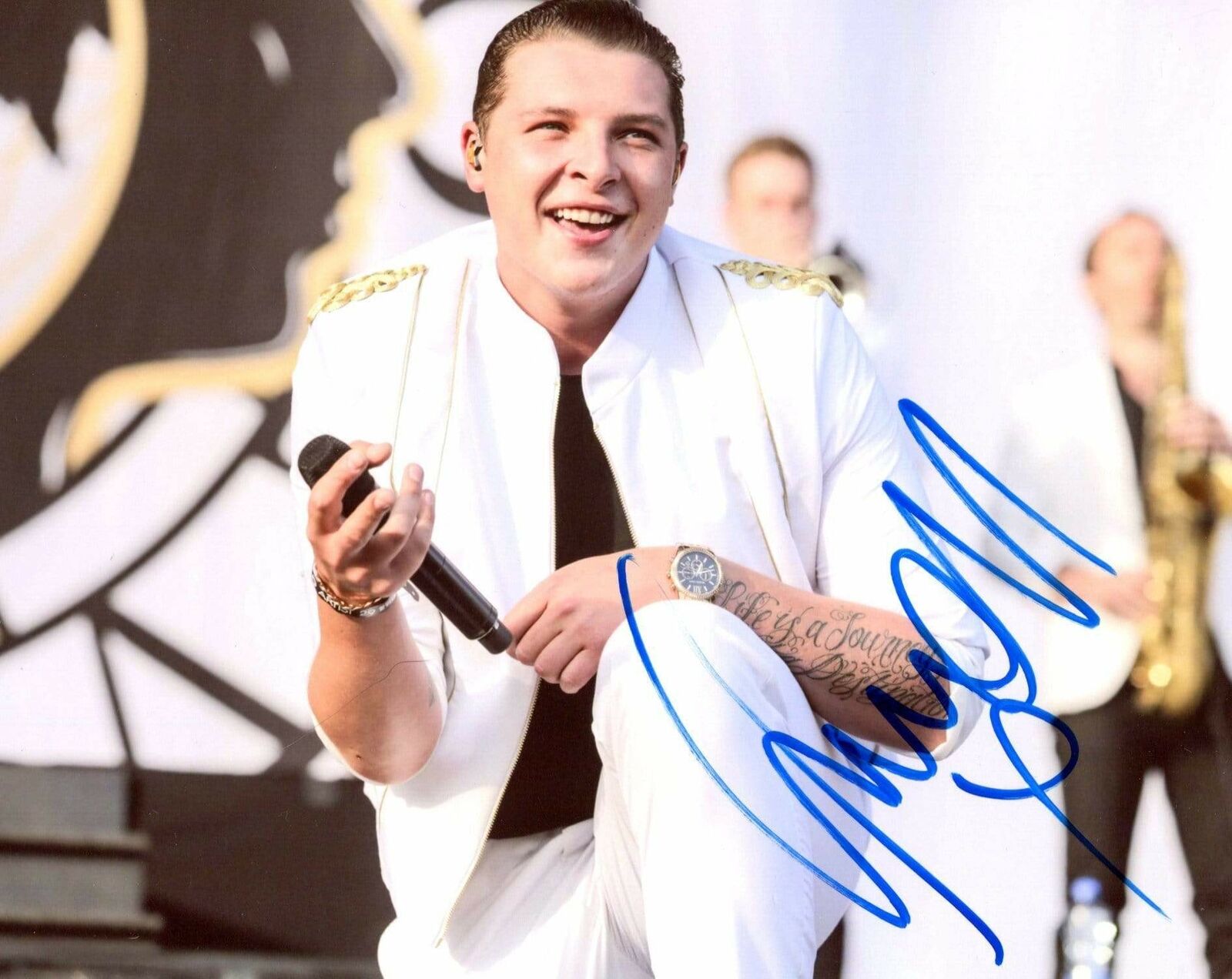 John Newman SINGER SOUL autograph, In-Person signed Photo Poster painting