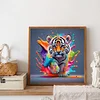 Diamond Painting-DIY Full Round Drill Colorful Tiger