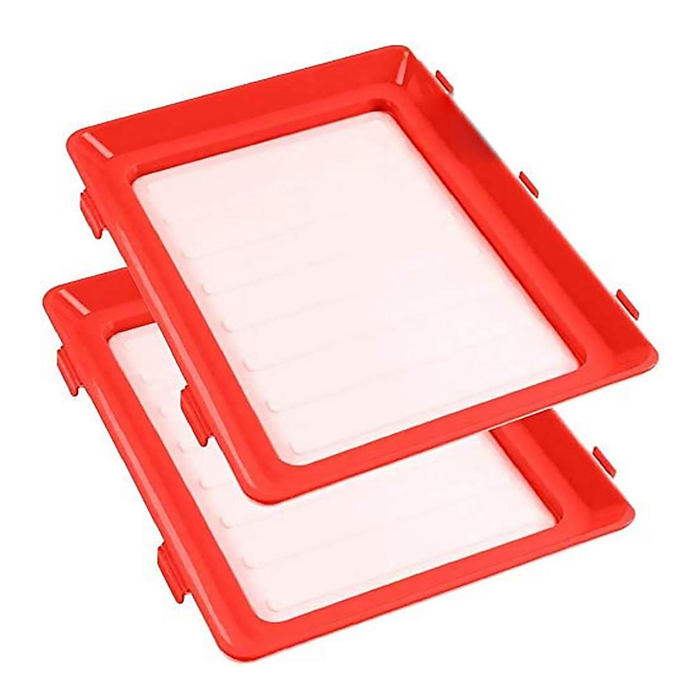 

2Pcs Stackable Food Preservation Tray Vacuum Seal Food Storage Container, 501 Original