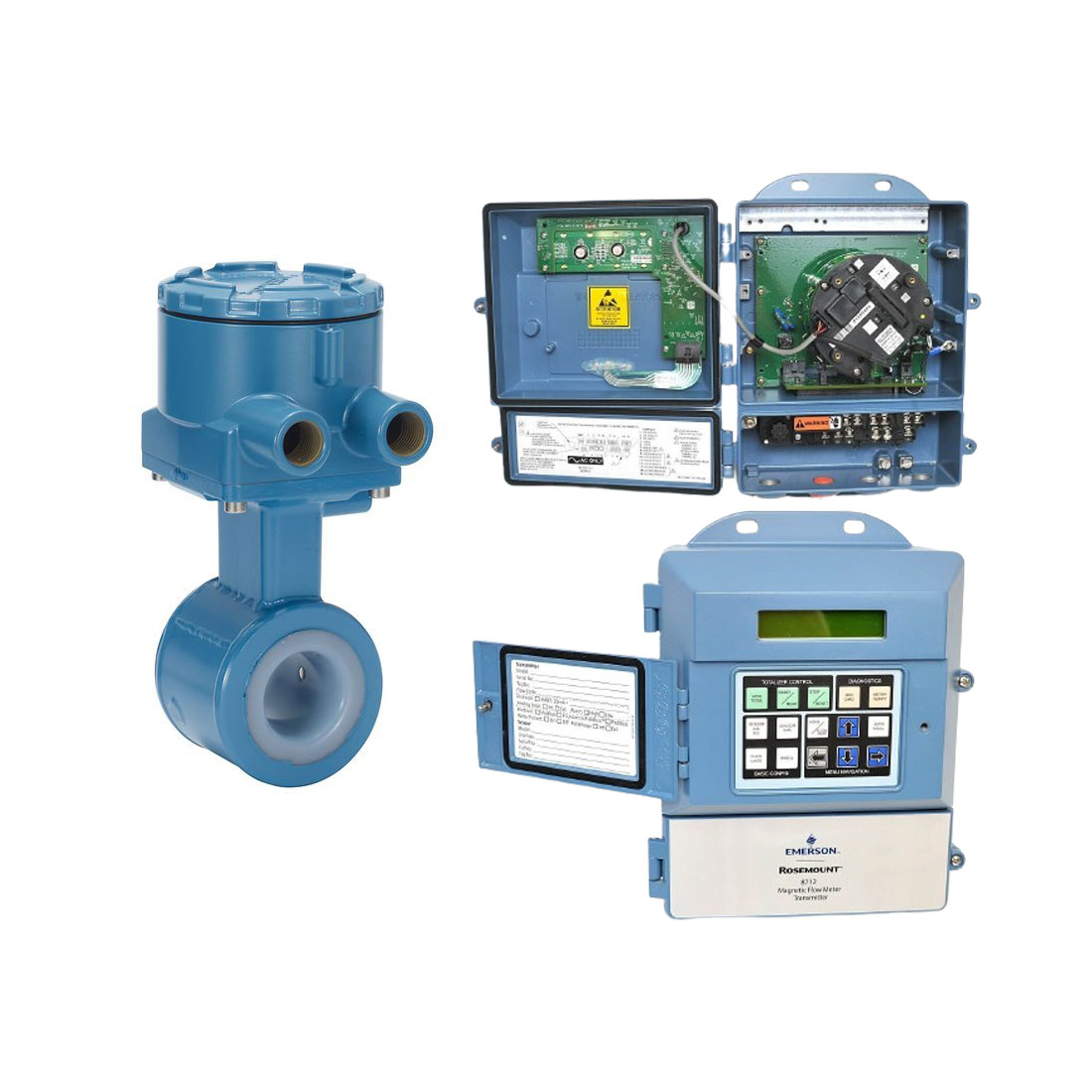rosemount,Rosemount M-8712E Transmitter and 8711080 Sensor |  Rosemount 8711 Wafer Magnetic Flow Meter