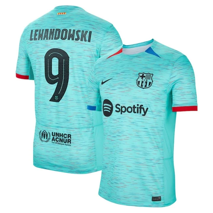 FC Barcelona Robert Lewandowski 9 Third Trikot 2023-2024