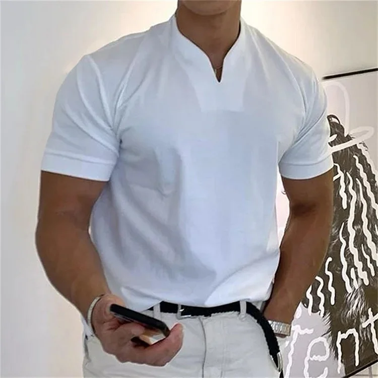 2024 Herren Business Kurzarm-Fitness-T-Shirt