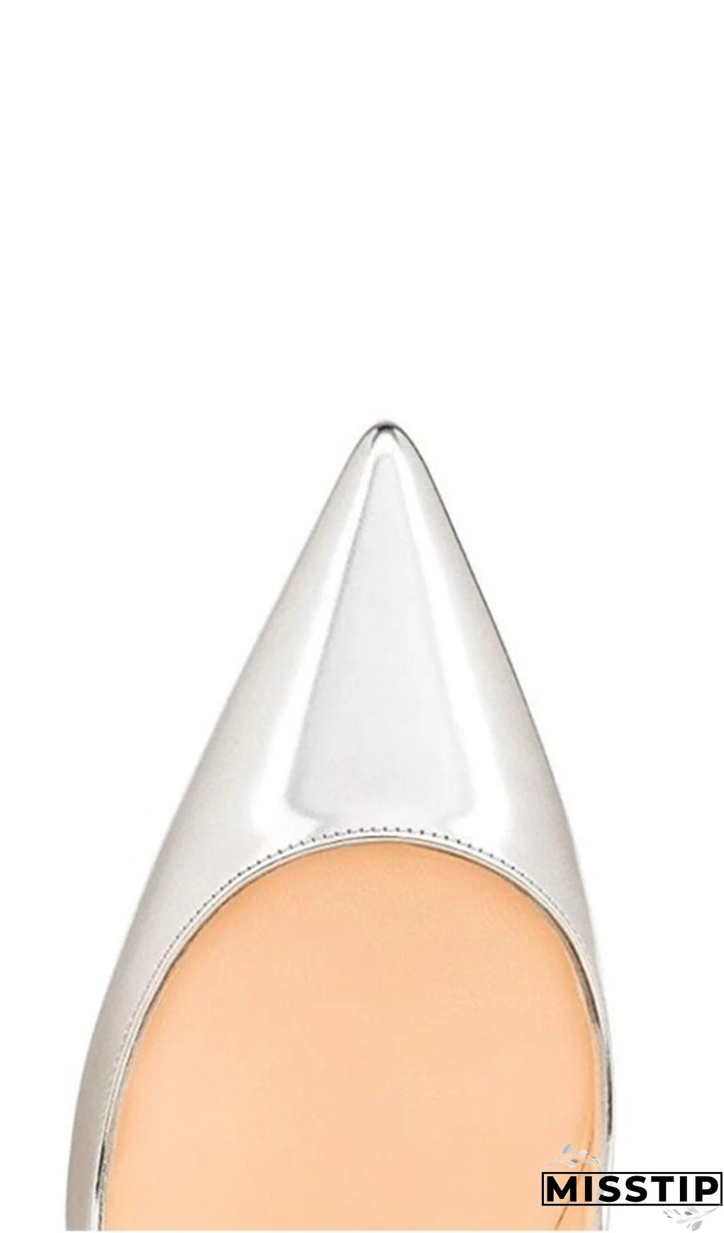 Silver Stiletto High Heel Shoes