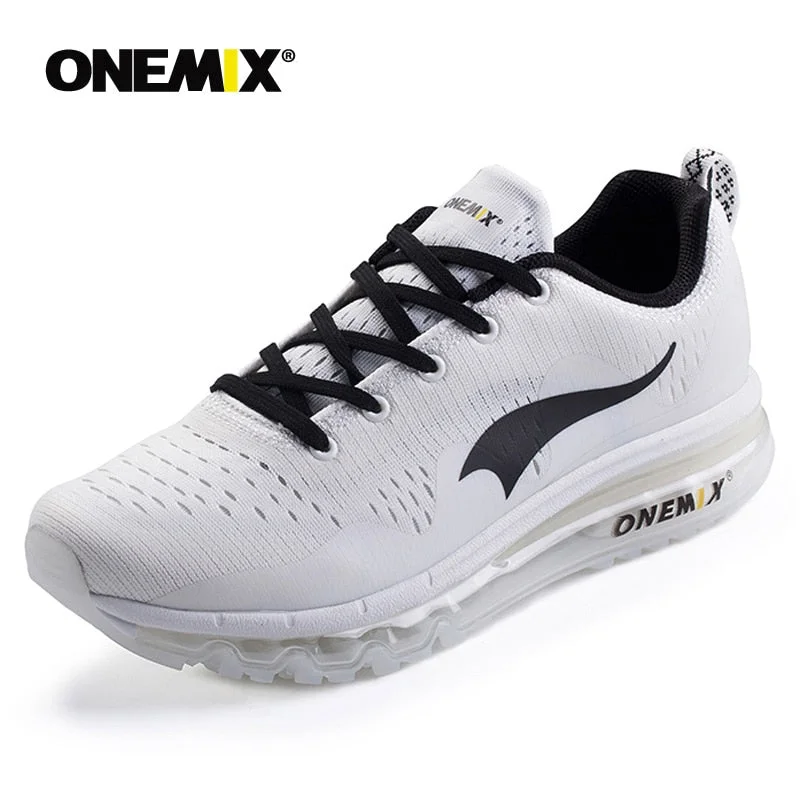 ONEmix Men's Sports Shoes Women Running Breathable Mesh Male Outdoor Sneaker Lace Up Zapatos De Hombre Adult Shoes Size EU 36-46