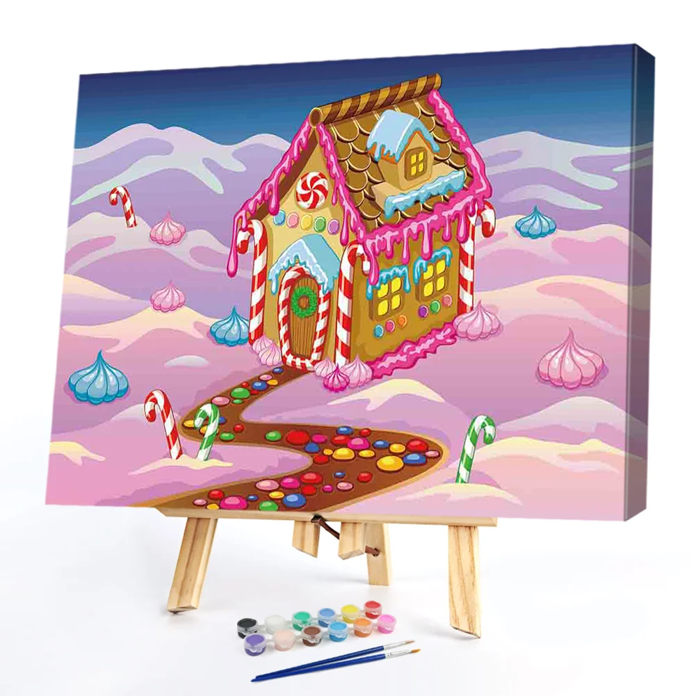 Candy House - Paint By Numbers(50*40CM)