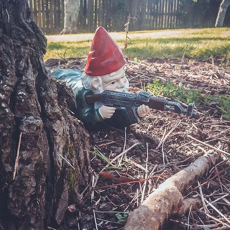 Army Garden Gnome Statue --Field army