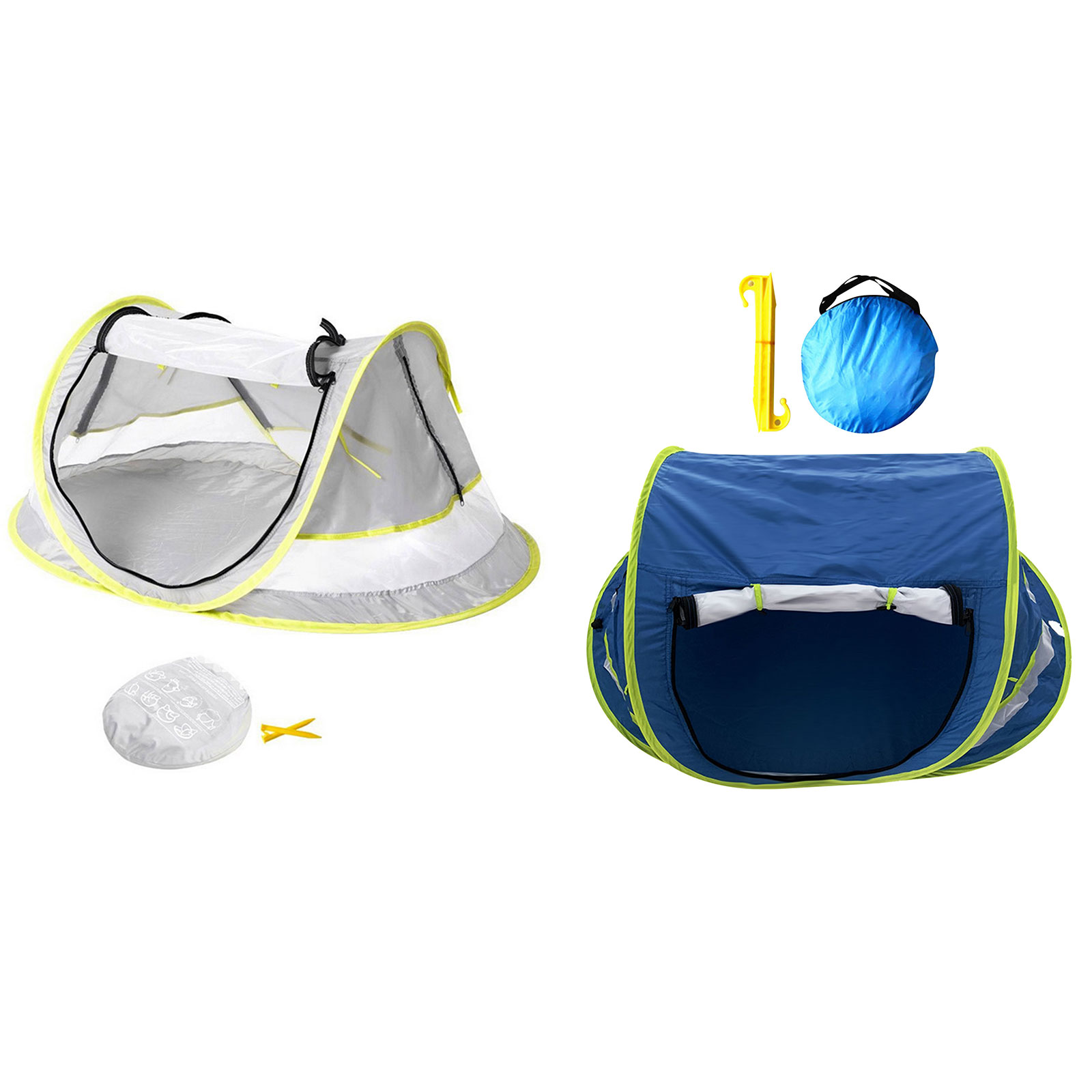 

Baby Beach Tent-Portable Baby Travel Tent Enhanced Ventilation Folding Net, Dark blue, 501 Original
