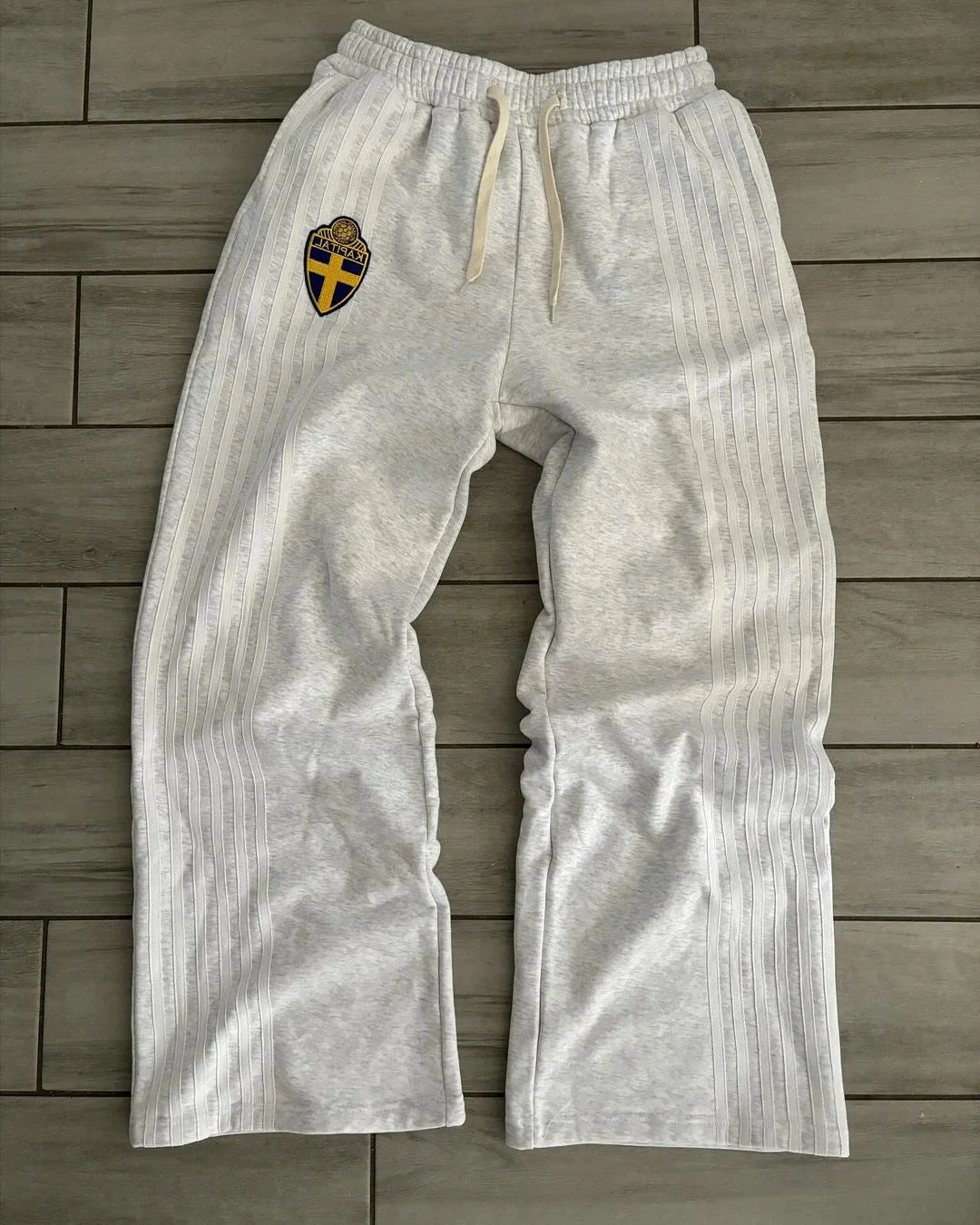 Aonga Streetwear Zip Hoodie Sweatpants Suit Y2K Mens Clothes Two Piece Set Hip Hop Embroidered Sweatshirt Stripes Casual Pants Suit 0114 aonga
