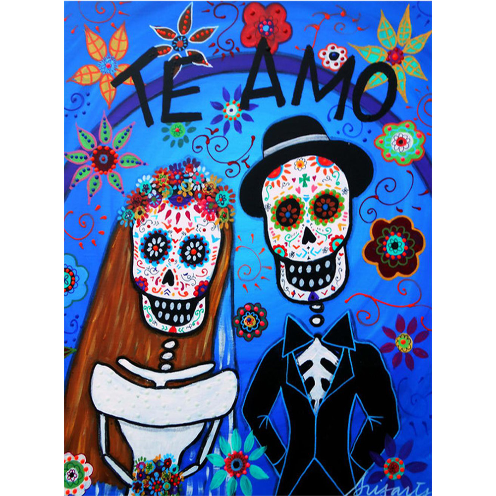 

Cartoon Skull - Round Drill Diamond Painting - 30*40CM, 501 Original