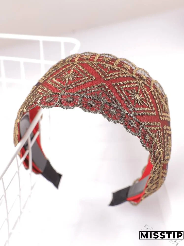 Wide Lace Decor Headband