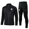 Joyfball 2024/2025 Al Nassr Long Zipped Jacket Black Soccer Jersey 1:1 Thai Quality 
