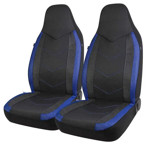 New Upgrade High Back Bucket Universal Protector Breathable Mesh Fabric Carbon Fiber Texture Car Seat Cover Cushion