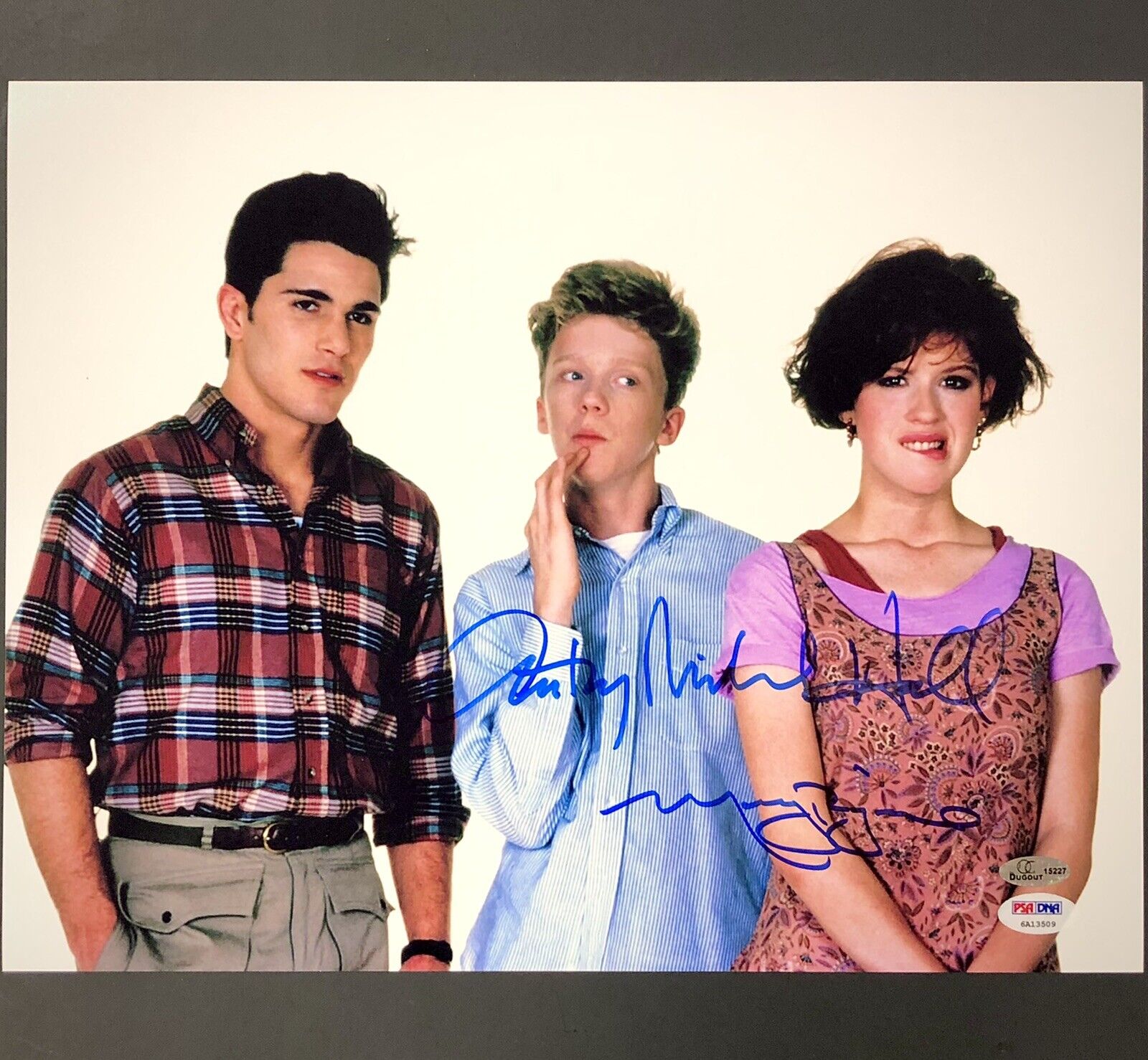 Molly Ringwald & Anthony Michael Hall signed Sixteen Candles 11x14 Photo Poster painting PSA COA