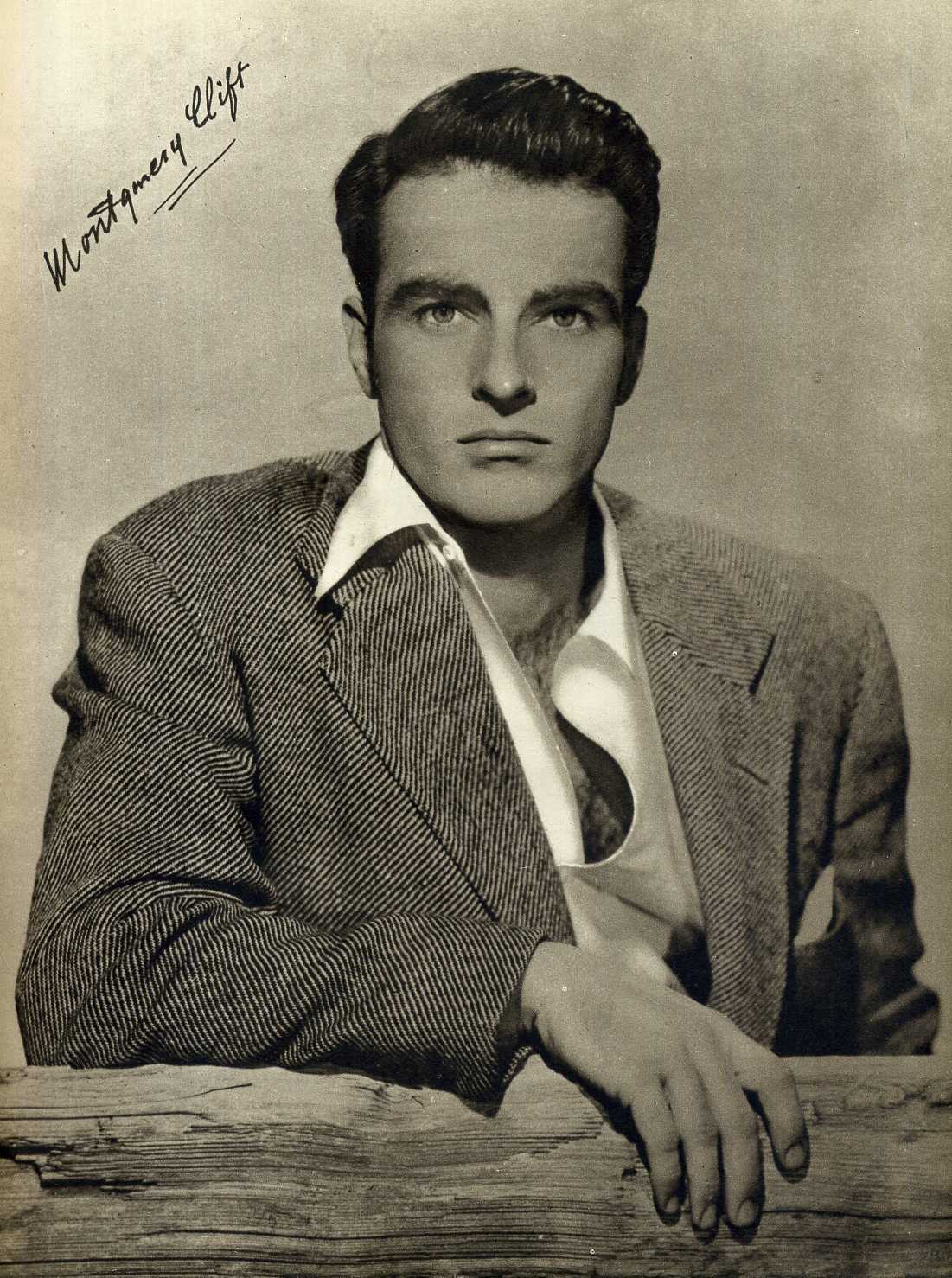 MONTGOMERY 'MONTY' CLIFT Signed Photo Poster paintinggraph - Film Actor - Preprint