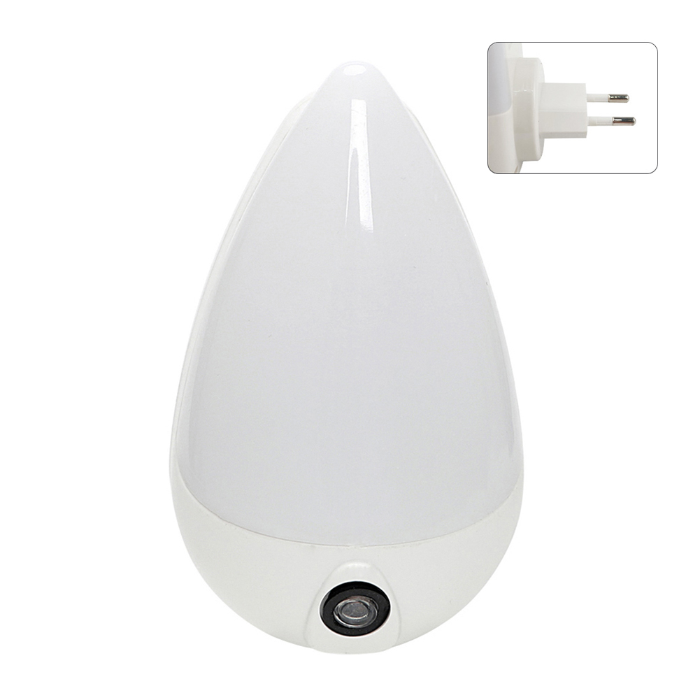 

Water Drop Shape LED Night Light Bedroom Smart Light Sensor Lamp EU UK Plug, 501 Original