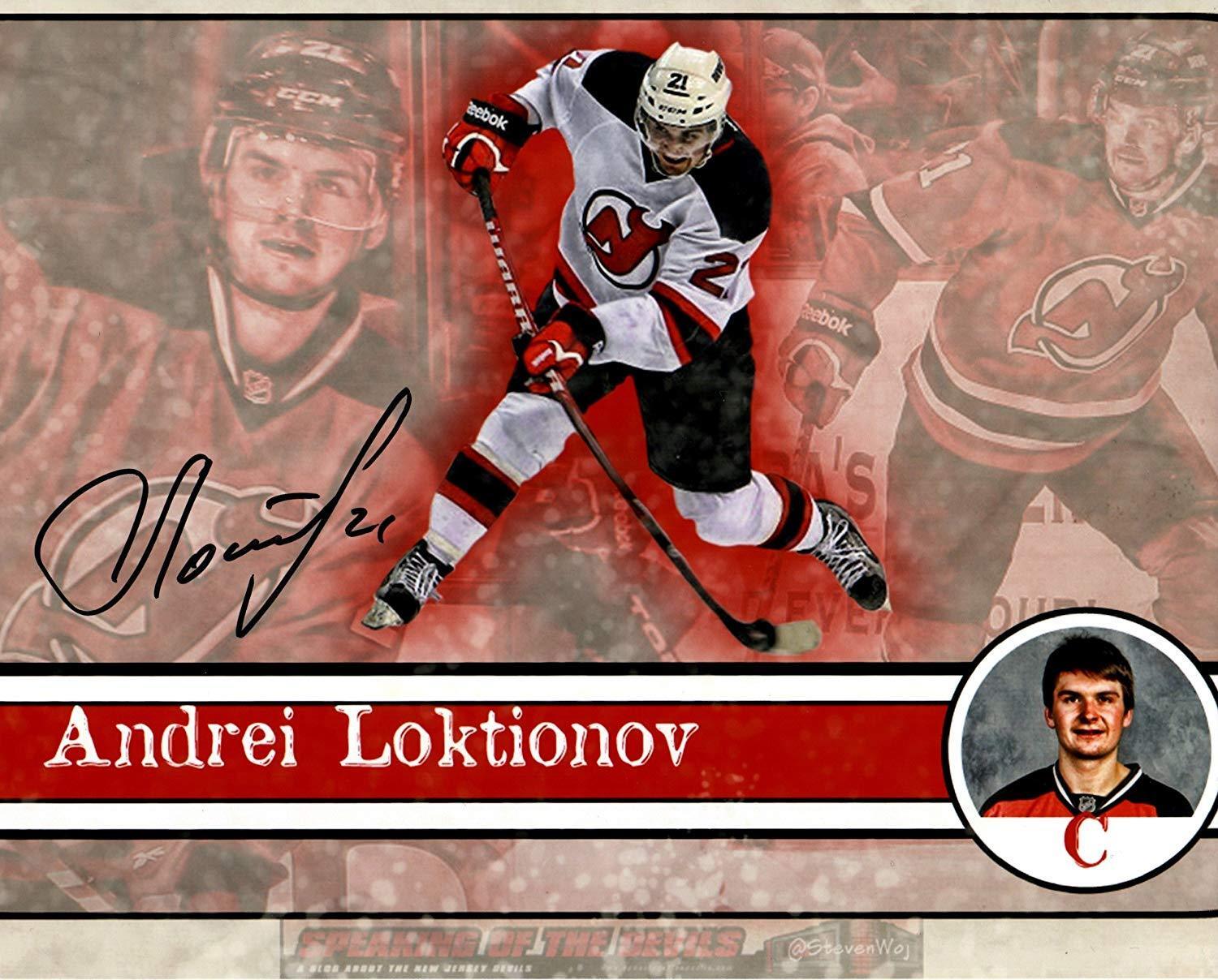 Andrei Loktionov autographed signed 8x10 Photo Poster painting NHL New Jersey Devils