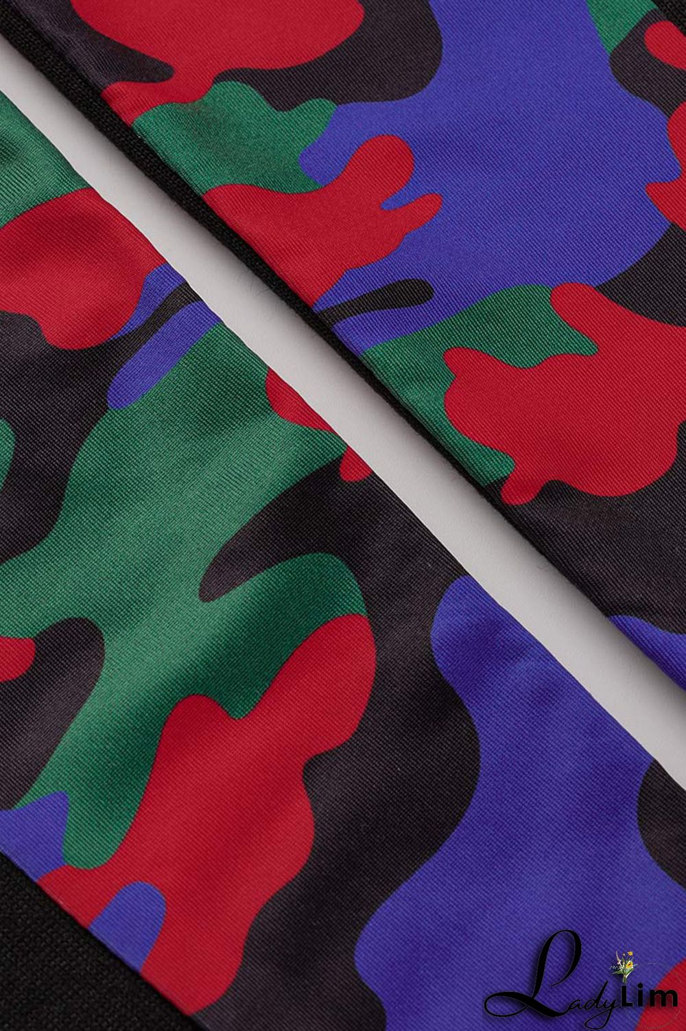 Black Fashion Casual Letter Print Patchwork O Neck Long Sleeve Two Pieces