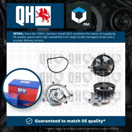 Dronehint Water Pump fits MINI PACEMAN COOPER R61 1.6D 12 to 16 N47C16A Coolant QH Quality Parts
