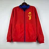 2023-2024 Juventus Reversible Windbreaker(Blue-red)Soccer Jersey 1:1 Thai Quality perfectftball