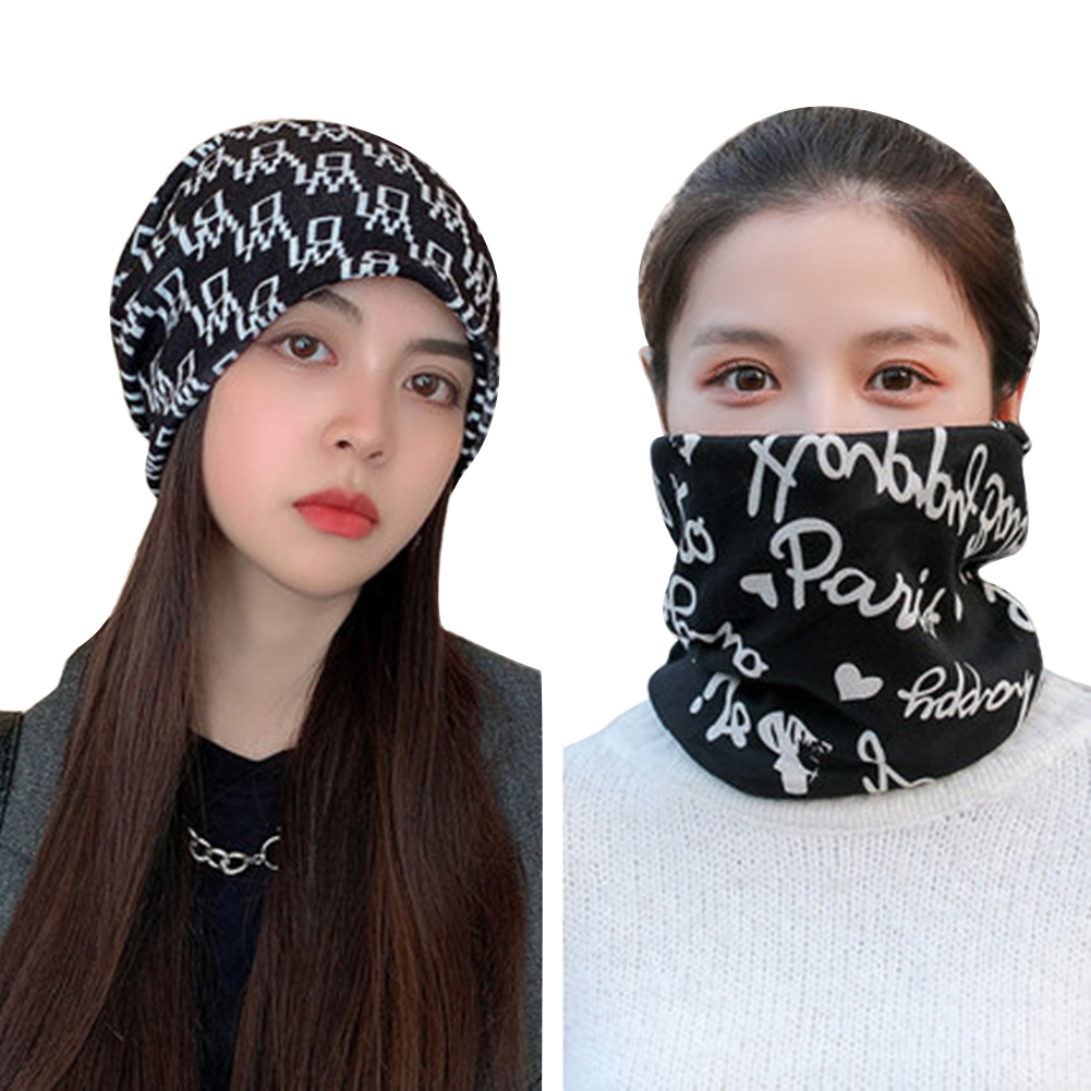 

Winter Warm Cycling Hood Mask Windproof Neck Protector Covers Balaclava, Black and white symbols, 501 Original