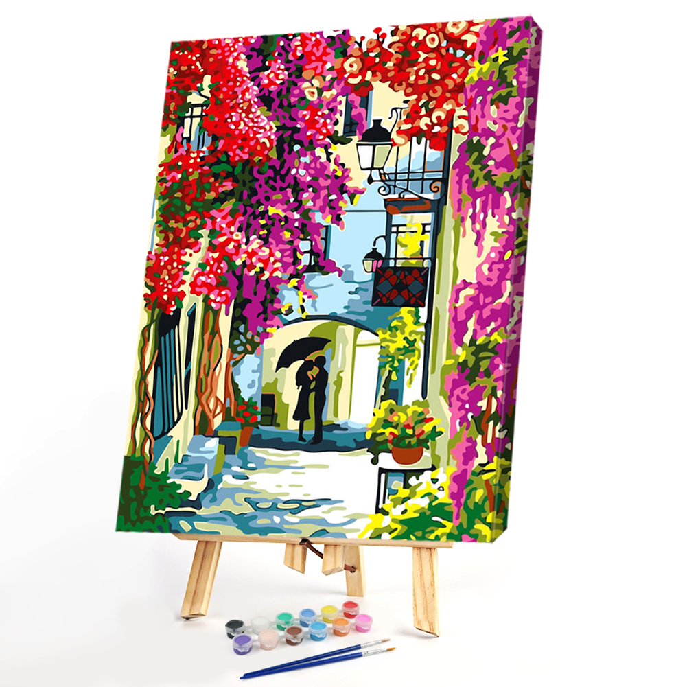 

40x50cm - Paint By Numbers Flower Couple, 501 Original
