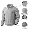 💥 2025 Hot Sale! Men's Pullover Stand Collar Long Sleeve Sportswear with Raglan Zipper Top - Suitable for Outdoor Hiking, Daily Commuting and Home Use