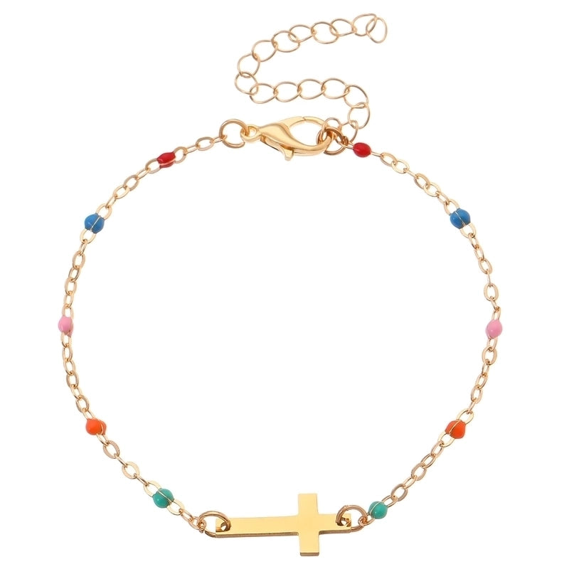 Casual Minimalist Streetwear Cross Heart Shape 304 Stainless Steel Bracelets In Bulk