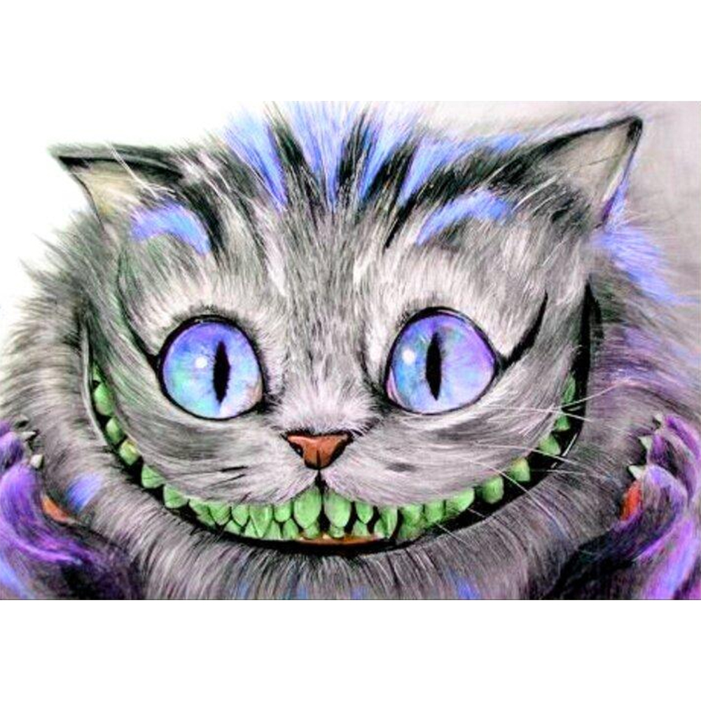 Чеширский кот красками улыбка