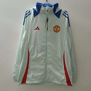 2024/2025 Manchester United Windbreaker Light Green Football Shirt 1:1 Thai Quality