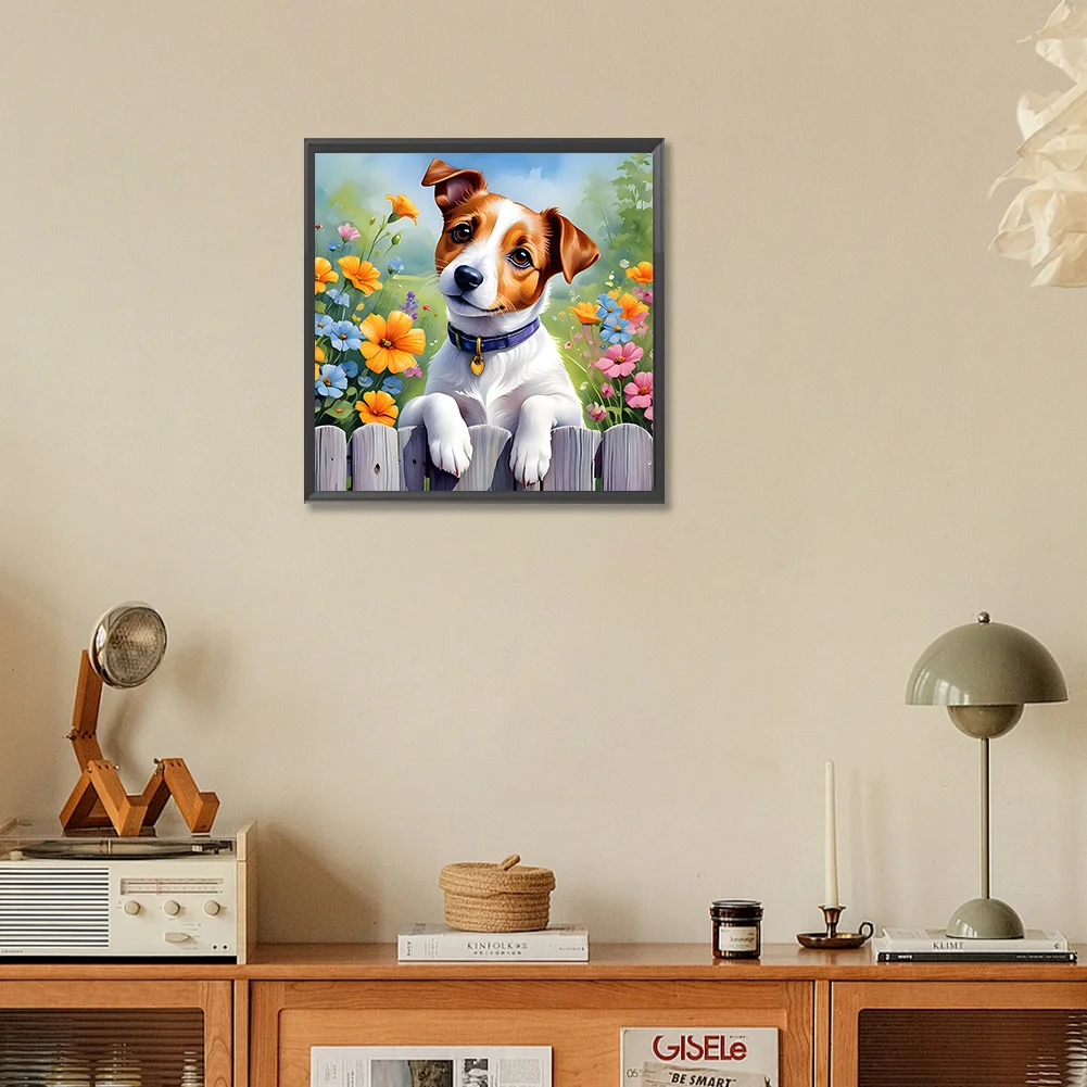 Diamond Painting - Full Round Drill - Dog(Canvas|30*30cm)