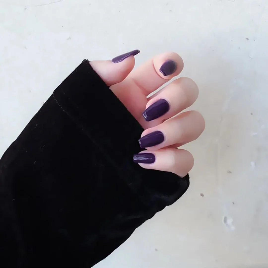 24Pcs Detachable French False Nails Ballerina Wearable Artificial Stiletto Fake Nails DIY Press Glue Full Cover Coffin Nail Tips