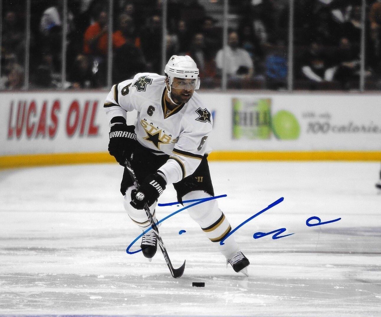 Trevor Daley Pittsburgh Penguins signed Dallas Stars 8x10 Photo Poster painting B