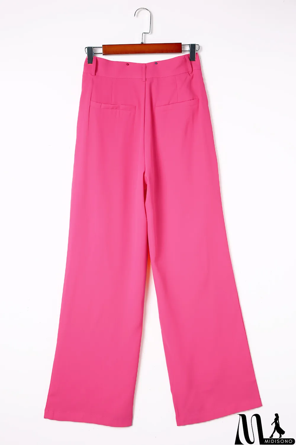 MidiSono - Rose Pleated High Waist Wide Leg Casual Pants
