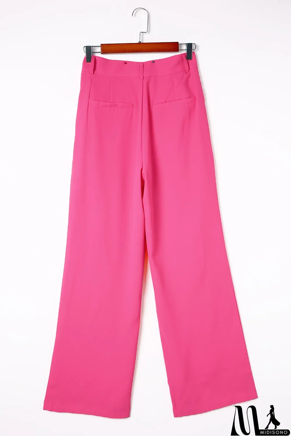 MidiSono - Rose Pleated High Waist Wide Leg Casual Pants
