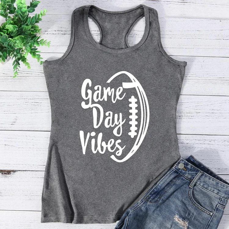 Game Day Vibes For Football Mom Vest Top-Annaletters