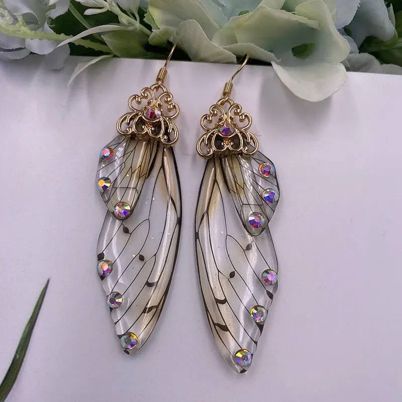 Fairy Wing Statement Earrings