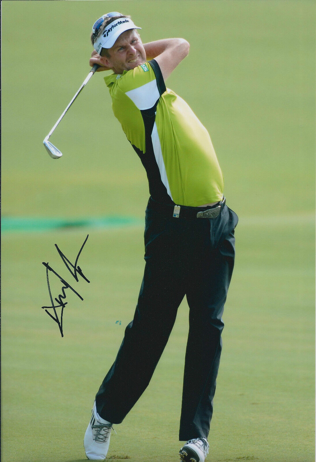 David LYNN SIGNED AUTOGRAPH Golf Photo Poster painting AFTAL COA Dubai World Tour Championship